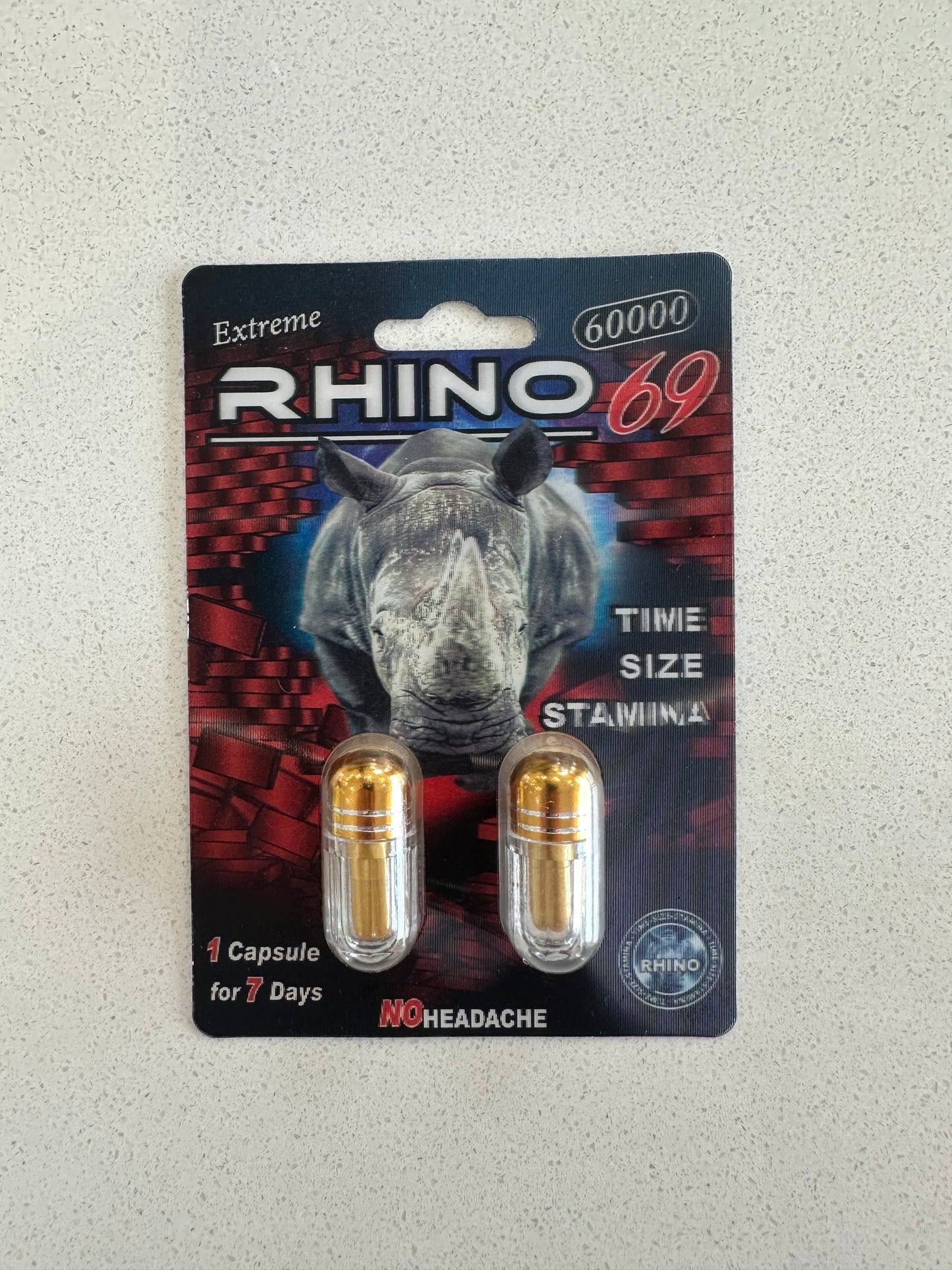 Extreme Rhino 69 60000- Double Capsule - Single Count