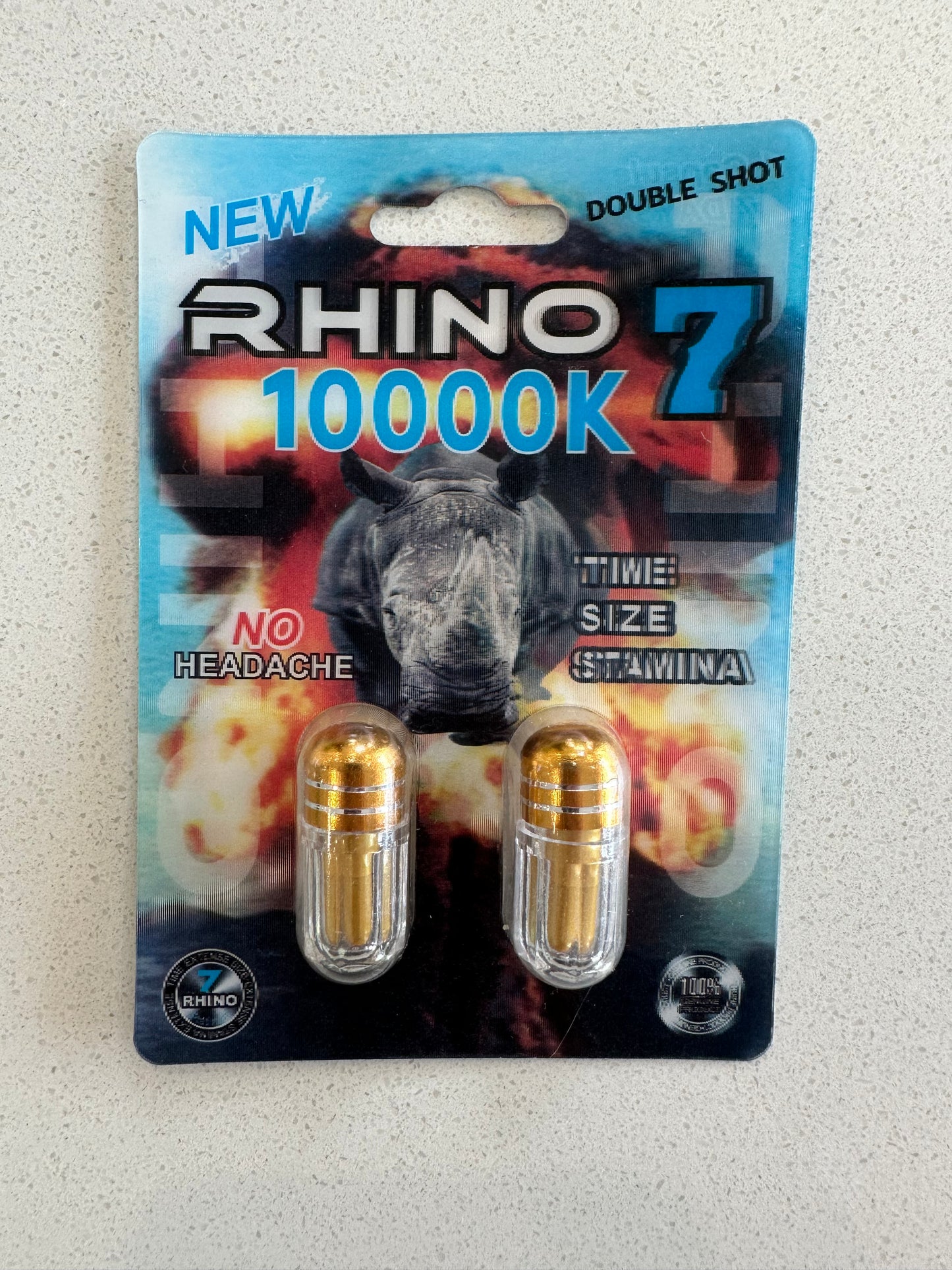 New Rhino 7 10000K - Double Capsule - 24 Count Box