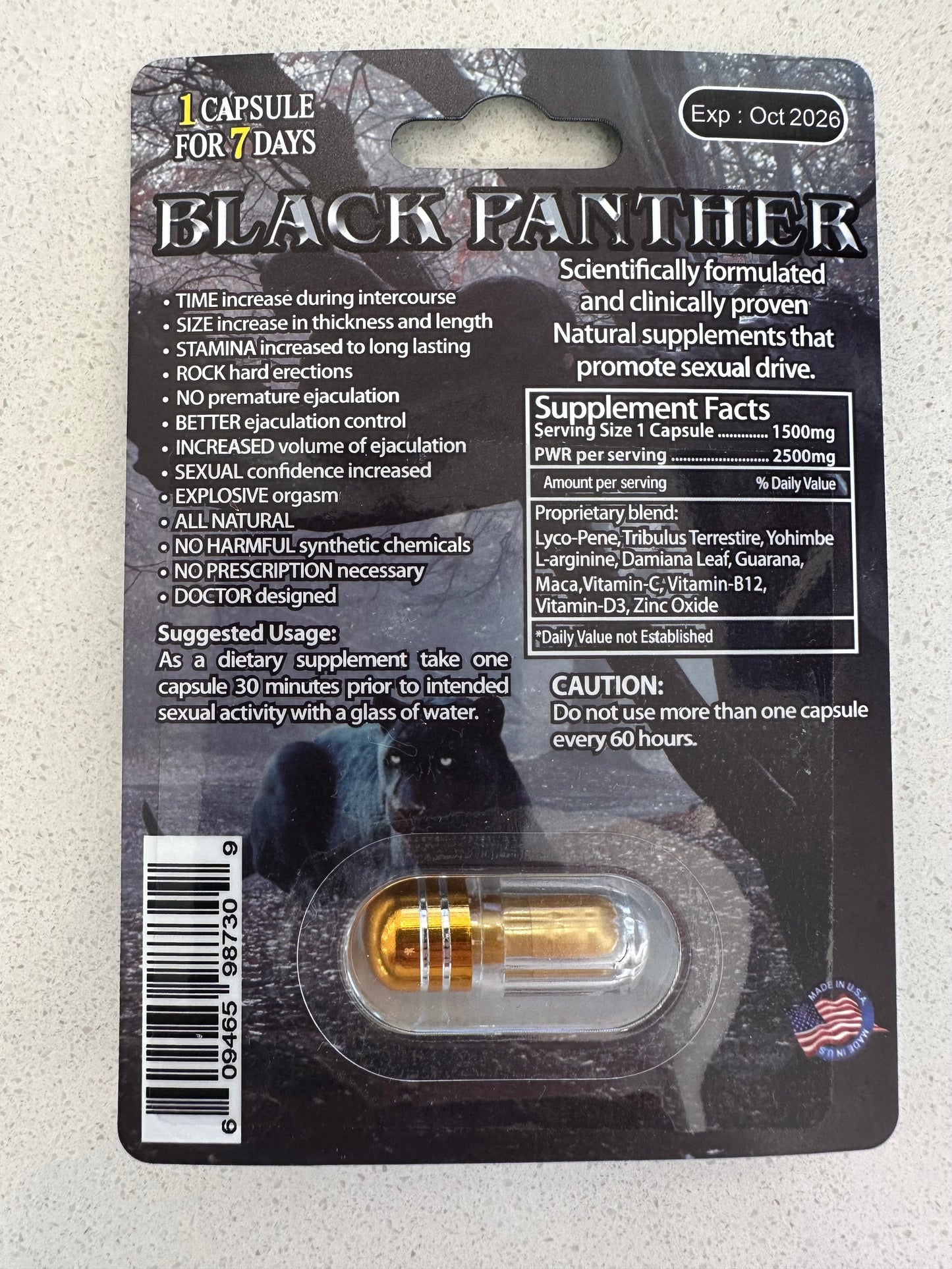 NEW Black Panther Extreme 25000 - 24 Count Box